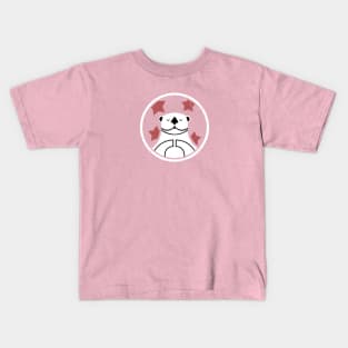 Sea otter space and starfish Kids T-Shirt